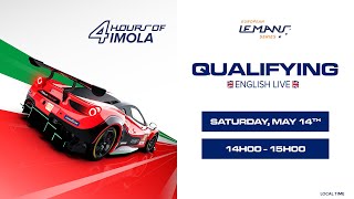 REPLAY  Qualifying  4 Hours of Imola 2022 English [upl. by Elagibba]