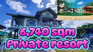 TN9C05024 Private resort 6740 sqm resthouse guesthouse pavilion swimming pool and farm lot [upl. by Ansev]