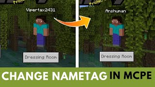 How to change GAMERTAG in MCPE  Change players name instantly in Minecraft PE [upl. by Lea]