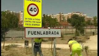 Fuenlabrada instala nuevas señales para recordar que el límite de velocidad es de 40 kmh [upl. by Chelsy]