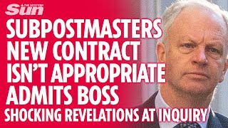 POST OFFICE SCANDAL Boss admits NEW Subpostmasters contract is NOT appropriate [upl. by Roth]