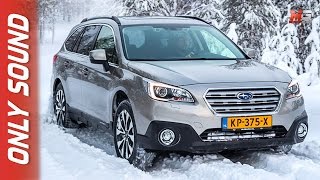 NEW SUBARU OUTBACK 2017  FINLAND SNOW TEST DRIVE ONLY SOUND [upl. by Rossuck]