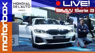 Nuova BMW Serie 3 2019  Live al Salone di Parigi 2018 [upl. by Hillegass]