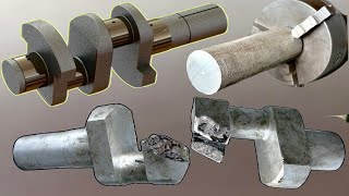 Incredible Crankshaft Manufacturing From Fiber Rod  A Broken Crankshaft cant Repair [upl. by Brawley]