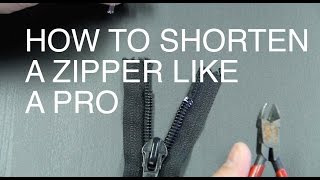 How to Shorten a Zipper Like a Pro [upl. by Nagaet]