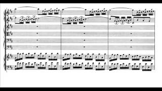 Bach  Concerto brandeburghese n 5  I movimento Allegro score [upl. by Lolande]