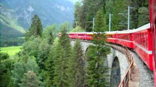 Rhätische Bahn  St Moritz via Landwasser Viadukt nach Chur [upl. by Odelle411]