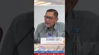 Rep Bienvenido Abante Jr  Questioned for DU30 Human Rights at QuadCommittee Hearing [upl. by Haimaj]