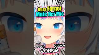 Gura SAID VODKA🤔🤣 hololive vtuber gawrgura gura shorts [upl. by Pry]