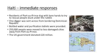 GeographyPenrice  Responses to earthquakes Haiti and New Zealand [upl. by Wendin]