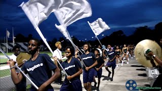 Livingston Collegiate Academy Marching Band Marching In vs LW Higgins 2023 [upl. by Dnomaj]