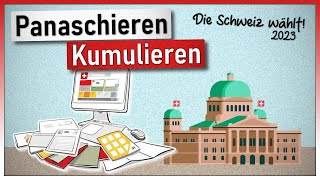 Panaschieren und Kumulieren  Die Schweiz wählt 22 Oktober 2023 [upl. by Sidnarb]