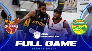 Keravnos BC v Petrolina AEK  Full Basketball Game  FIBA Europe Cup 202425 [upl. by Aurlie]