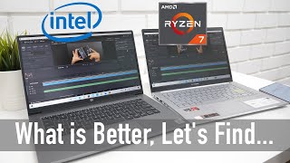 Intel Core i7 Laptop vs AMD Ryzen 7 Laptops Real World Test [upl. by Netsrak552]