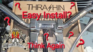 Extended Cables FXR Thrashin Supply Bars amp Risers Installation [upl. by Ravel680]