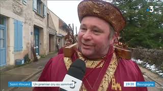 Yonne  Vézelay fête la SaintVincent Tournante [upl. by Aynor]