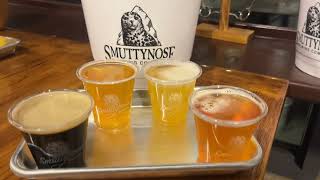 Beer Flight from Smuttynose Brewing Company Hampton NH ipa brewery newengland [upl. by Aryek556]