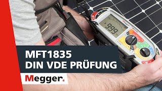 Megger MFT1835 Messen nach VDE 0100  DIN VDE Prüfung [upl. by Yawnoc968]