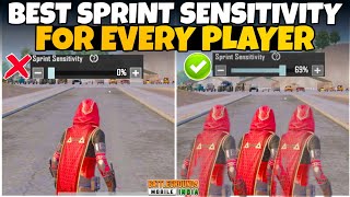 Best sprint sensitivity settings for every player in bgmi  bgmi me sprint sensitivity kaise nikale [upl. by Gebhardt]