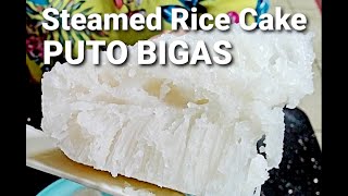 SPONGY STEAMED RICE CAKE PutongBIGAS PutongCALASIAO CANTONESE STEAM RICE CAKE wHoneycomb effect [upl. by Zima595]