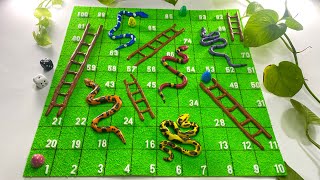 DIY 3D Snake and Ladder Board Game [upl. by Cristabel]