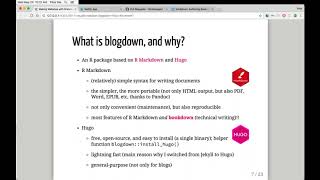 Introduction to Blogdown R Package  RStudio Webinar  2017 [upl. by Birchard]