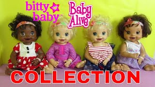 BABY ALIVE and BITTY BABY Collection Video with Original Names [upl. by Ganley]