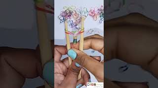 How to make rainbow loom bracelet with your fingers [upl. by Anawad966]