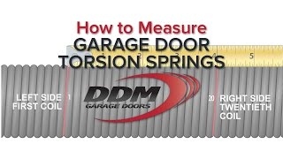 How To Measure Garage Door Torsion Springs [upl. by Reger]