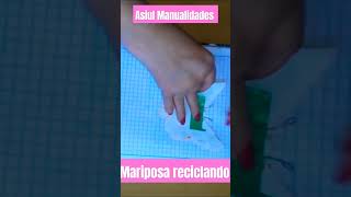 Como Hacer Mariposas de papel fácil paso a paso manualidades tips shortvideo diy shorts [upl. by Dranek]