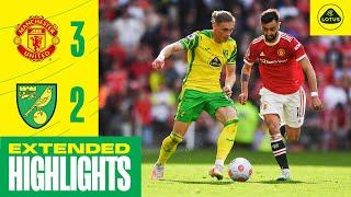 EXTENDED HIGHLIGHTS  Manchester United 32 Norwich City [upl. by Nnasus]