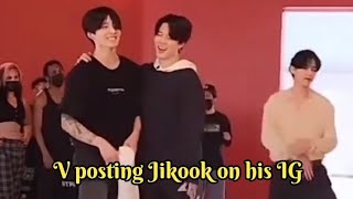 Jikook V posting a Jikook video on his IG [upl. by Sommers]