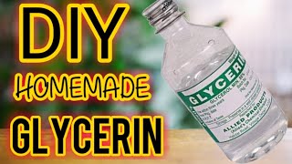 HOW TO MAKE GLYCERIN AT HOME [upl. by Wyn600]