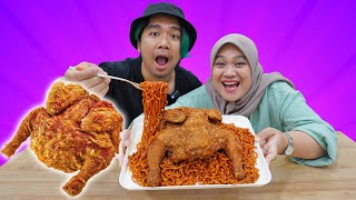 Mukbang Ayam Utuh Pake Samyang  Malanopa [upl. by Betti]