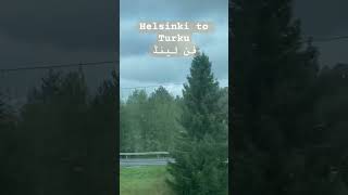 Helsinki to Turku  Finland  Travel vlog  Europe  Scandenivian  Train Travel [upl. by Nahc659]