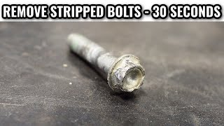 HOW TO Remove Stripped Bolts in LESS THAN A MINUTE [upl. by Nevarc]