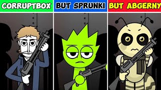 Mix of CORRUPTBOX vs CORRUPTBOX but SPRUNKI vs CORRUPTBOX but ABGERNY Monster VOICE From Incredibox [upl. by Sila]