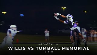 Willis vs Tomball Memorial Football 111823 [upl. by Ninnetta]