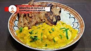 🥘MENESTRA DE ZAPALLO Y CHANCHO A LA PLANCHA😘👌🥘♨️🇪🇨 [upl. by Nuncia]