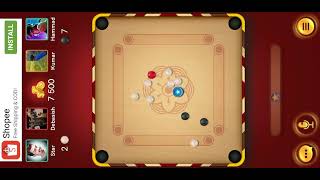 Carrom 4 players game  Carrom pool 2vs2 Player gameplay  carrom games 81 [upl. by Bill]