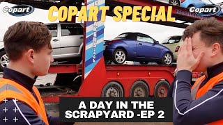 A DAY IN THE SCRAPYARD EP 2  COPART SPECIAL  New supercar [upl. by Ariana]