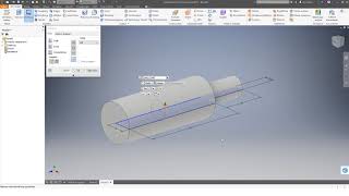 Drehteil mit Bohrung und Fasen  3D CAD  Inventor Professtional 2017 [upl. by Xad152]