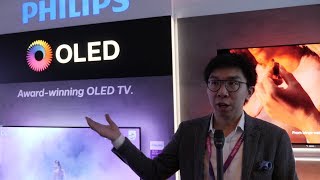 Philips Launch 2018 OLED TV 803 873 amp 973 with HDR10 amp Ambilight [upl. by Eelrihs825]