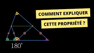 ANIMATION de la somme des angles dun triangle [upl. by Tibbs]