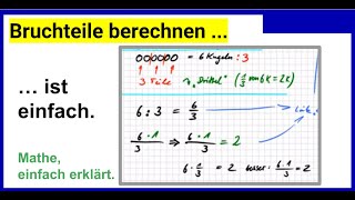 Bruchteile berechnen ist einfach erklärt [upl. by Sill575]