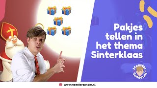 Pakjes tellen met sint en piet  Bewegend leren met meester Sander [upl. by Erund]