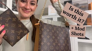 NEW LOUIS VUITTON TOILETRY POUCH ON CHAIN REVIEW  IS IT WORTH IT  Mod Shots  2022 [upl. by Kutchins765]