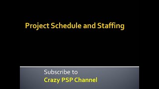 project schedule and staffing [upl. by Orel]