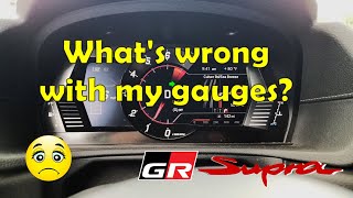 Whats wrong with my gauges  GR Supra [upl. by Draned435]