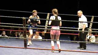 JOHANNA SEBILLE VS FATIMA ADIB FINALE CHAMPIONNAT DE FRANCE DE KICKBOXING ROUND 4 [upl. by Eicrad]